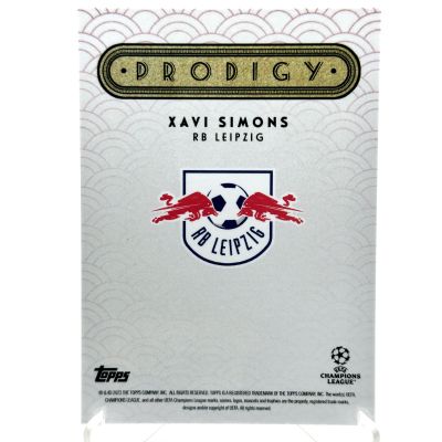 Xavi Simons 2023-24 Topps Deco UEFA - PINK 3/5 RB LEIPZIG