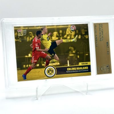 Erling Haaland 2021 Topps Now Bundesliga - YELLOW 69/99 GSG 9 Borussia Dortmund