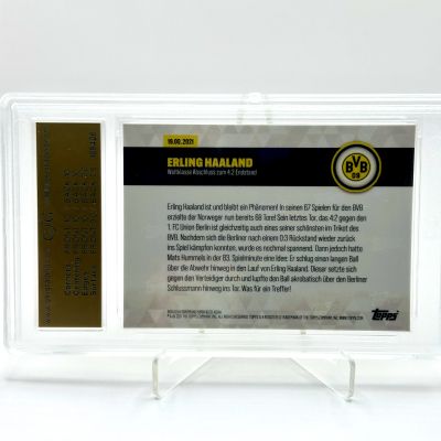Erling Haaland 2021 Topps Now Bundesliga - YELLOW 69/99 GSG 9 Borussia Dortmund