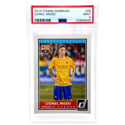 Lionel Messi 2015 Panini Donruss #68 PSA 9 FC Barcelona