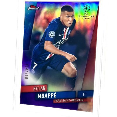 Kylian Mbappe 2019-20 Topps Finest UCL - 204/250 #89 PSA 10 PSG