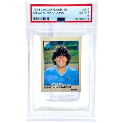 Diego Maradona 1984 Calcio Flash 85' #210 PSA 6 Napoli