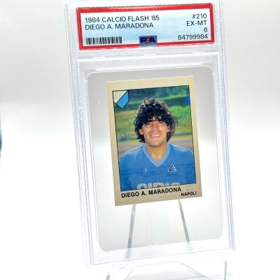 Diego Maradona 1984 Calcio Flash 85' #210 PSA 6 Napoli