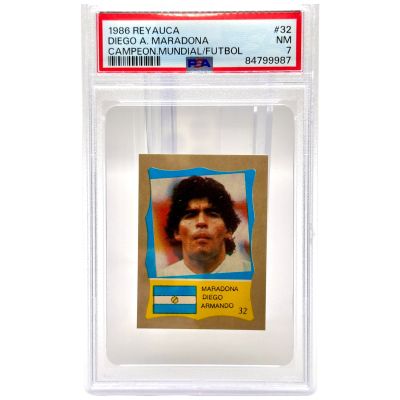 Diego Maradona 1986 Reyauca #32 PSA 7 Argentina