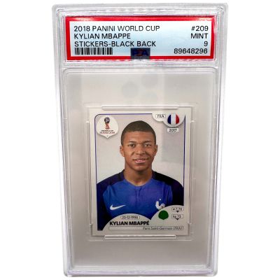 Kylian Mbappe - Panini World Cup Russia 2018 Stickers - Rookie RC Black Back #209 France PSA 9