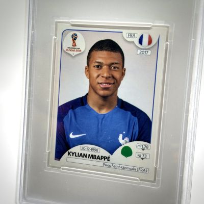 Kylian Mbappe - Panini World Cup Russia 2018 Stickers - Rookie RC Black Back #209 France PSA 9