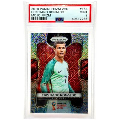 Cristiano Ronaldo - Panini Prizm World Cup 2018 Russia - MOJO PRIZM #154 Portugal PSA 9