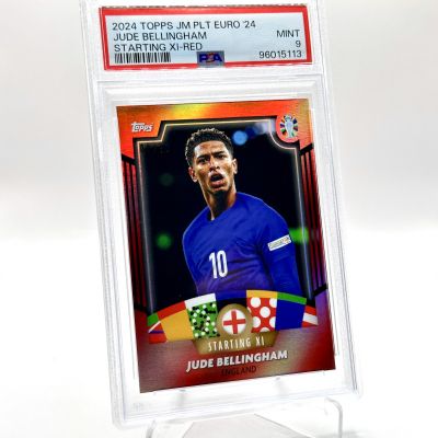 Jude Bellingham 2024 Topps Mourinho Platinum Curated EURO 2024 - Starting XI RED 08/10 England PSA 9 