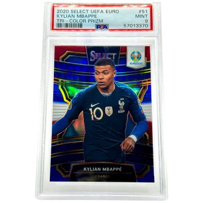 Kylian Mbappe 2020 Panini Select Uefa Euro - Tricolor Prizm #51 France PSA 9