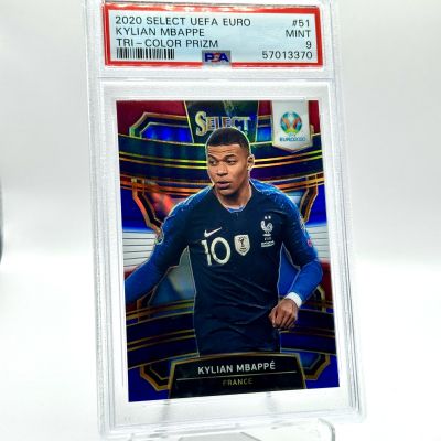 Kylian Mbappe 2020 Panini Select Uefa Euro - Tricolor Prizm #51 France PSA 9