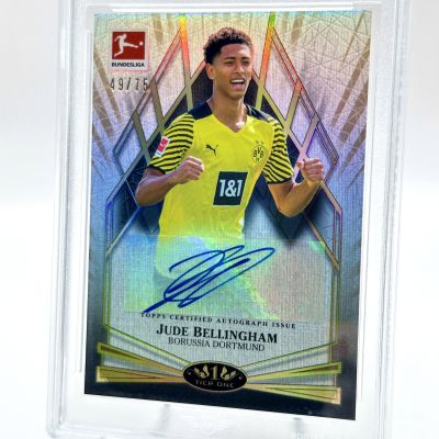 Jude Bellingham 2021-22 Topps Tier One Bundesliga - YOUNG GOLD AUTO 49/75 #YGA-JB Bvb Dortmund AP 8.5