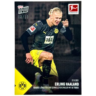 Erling Haaland 2021-22 Topps Now Bundesliga Soccer 03/10 #83 Borussia Dortmund