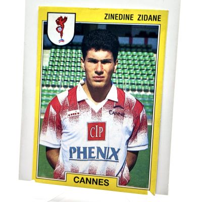 Zinedine Zidane 1991-92 Panini Foot '92 RC Rookie #43 Cannes RECUP