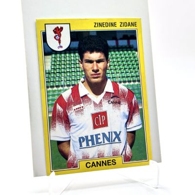 Zinedine Zidane 1991-92 Panini Foot '92 RC Rookie #43 Cannes RECUP