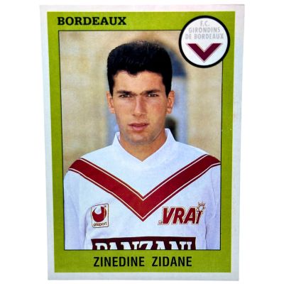 Zinedine Zidane  1993-94 Panini Foot '94 RC Rookie #34 Bordeaux RECUP