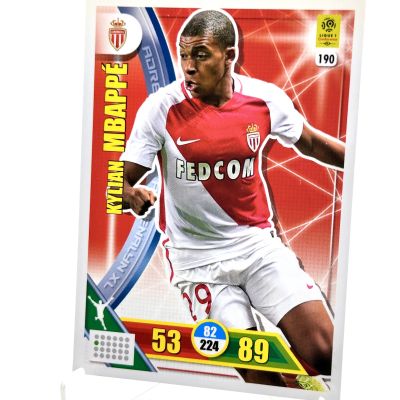 Kylian Mbappe 2017-18 Panini Adrenalyn ROOKIE #190 AS Monaco