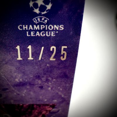 Cristiano Ronaldo 2021 Topps Alphonso Davies My Journey UCL PURPLE 11/25 Manchester United