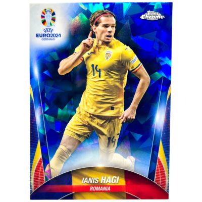 Ianis Hagi 2024 Topps Chrome SAPPHIRE UEFA Euro #112 Romania