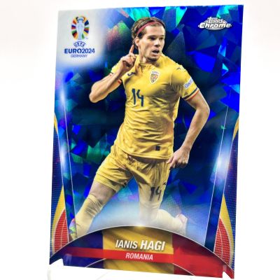Ianis Hagi 2024 Topps Chrome SAPPHIRE UEFA Euro #112 Romania
