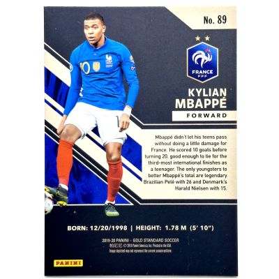 Kylian Mbappe 2019-20 Panini Gold Standard Soccer - AU 77/79 #89 France