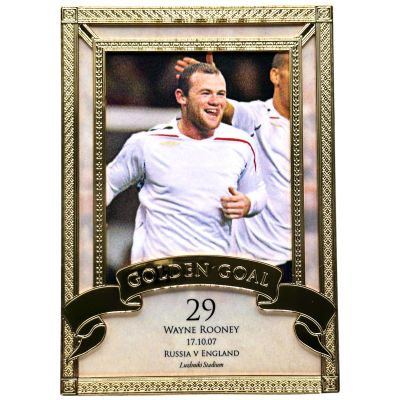 Wayne Rooney 2023-24 Futera Unique World Football - 23KT Gold-Plated GOLDEN GOAL 08/08 GG06 England