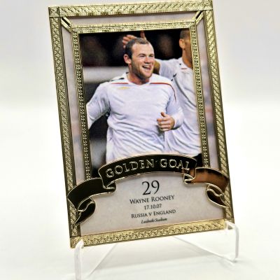 Wayne Rooney 2023-24 Futera Unique World Football - 23KT Gold-Plated GOLDEN GOAL 08/08 GG06 England
