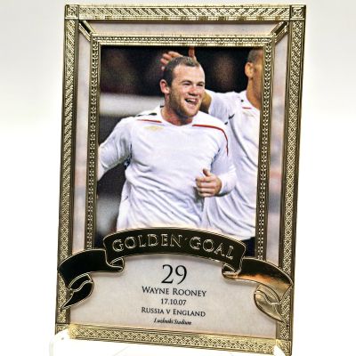 Wayne Rooney 2023-24 Futera Unique World Football - 23KT Gold-Plated GOLDEN GOAL 08/08 GG06 England