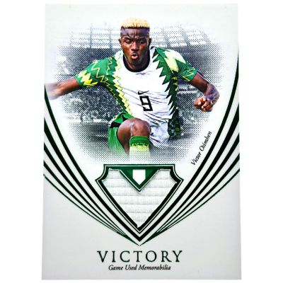 Victor Osimhen 2023 Futera Unique World Football - VICTORY RELIC EMERALD 02/15 #VC12 Napoli