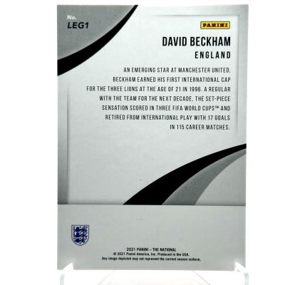 David Beckham 2021 Panini National Convention Silver Packs 10/50 #LEG1 England