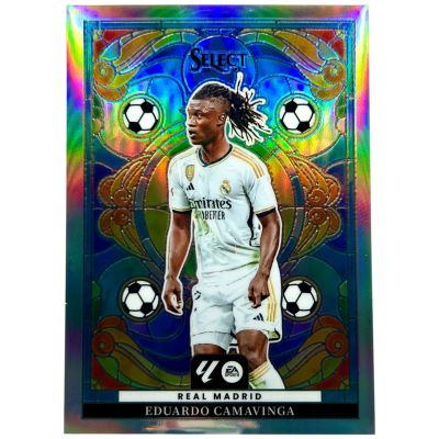 Eduardo Camavinga 2023-24 Panini Select La Liga - STAINED GLASS #5 Real Madrid