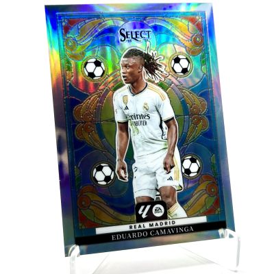 Eduardo Camavinga 2023-24 Panini Select La Liga - STAINED GLASS #5 Real Madrid