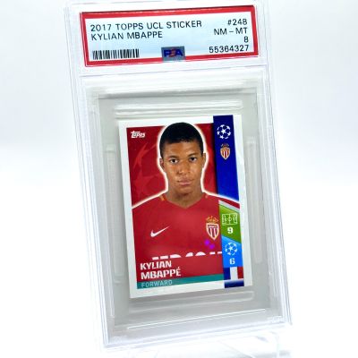Kylian Mbappe 2017-18 Topps Uefa Champions League Sticker #248 PSA 8 AS Monaco