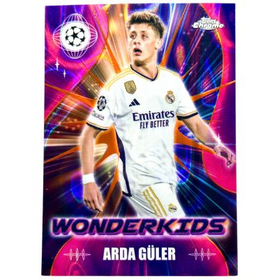 Arda Guler 2023-24 Topps Chrome UCC -  Rookie Wonderkids  ORANGE LAVA #WK-1 Real Madrid (1:2764  pachete )