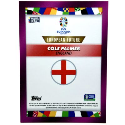 Cole Palmer 2024 Topps UEFA Euro 2024 I am José Mourinho - European Future 11/25 England National Debut