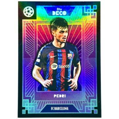 Pedri 2022-23 Topps Deco UEFA - PURPLE 18/25 FC Barcelona