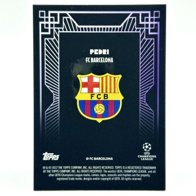 Pedri 2022-23 Topps Deco UEFA - PURPLE 18/25 FC Barcelona