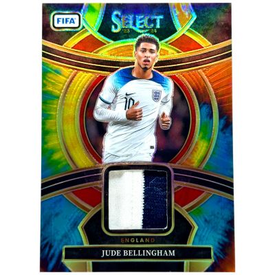 Jude Bellingham 2023-24 Panini Select FIFA - Select Swatches Patch TIE-DYE Prizm 24/25 #SSF-JB Real Madrid