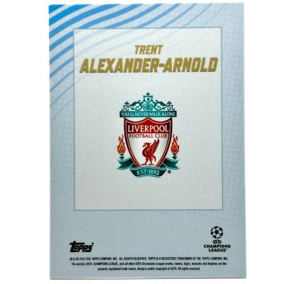 Trent Alexander-Arnold 2022-23 Topps Gold UCC x Dan Leydon - AUTO Blue 26/49 FC Liverpool 