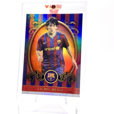Lionel Messi 2024 Topps FC Barcelona Team Set - Vintage Barca ORANGE 18/25 #VB-4 FC Barcelona