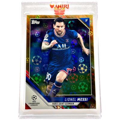 Lionel Messi 2021-22 Topps UCL 1st EDITION STARBALL Foil 11/50 #10 PSG