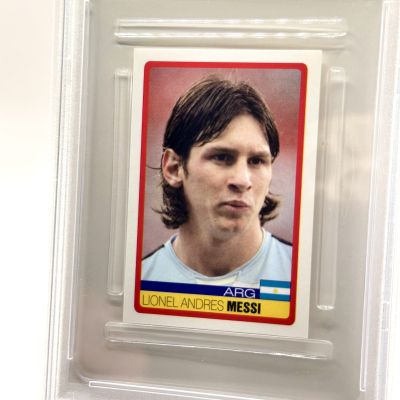 Lionel Messi 2007 Panini Copa America Venezuela #200 PSA 8