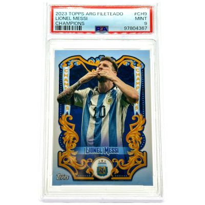 Lionel Messi 2023 Topps Argentina Fileteado - Champions Set #CH-9 PSA 9