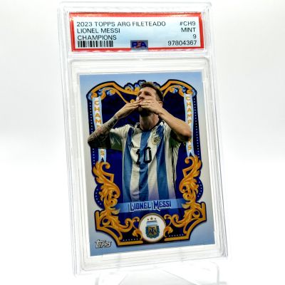 Lionel Messi 2023 Topps Argentina Fileteado - Champions Set #CH-9 PSA 9