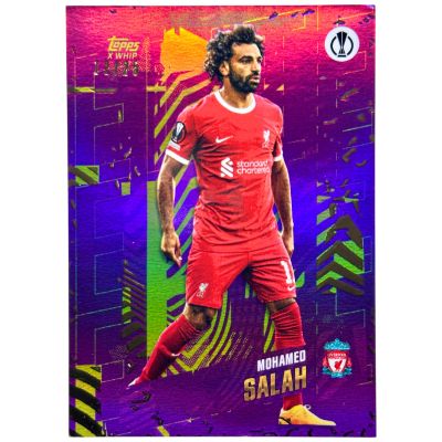 Mohamed Salah 2022-23 Topps Gold x Whip - Purple Refractor 12/25 FC Liverpool