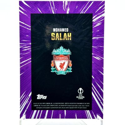 Mohamed Salah 2022-23 Topps Gold x Whip - Purple Refractor 12/25 FC Liverpool