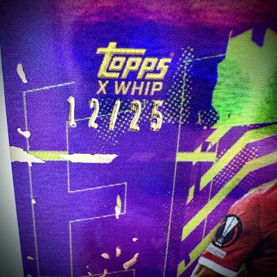 Mohamed Salah 2022-23 Topps Gold x Whip - Purple Refractor 12/25 FC Liverpool