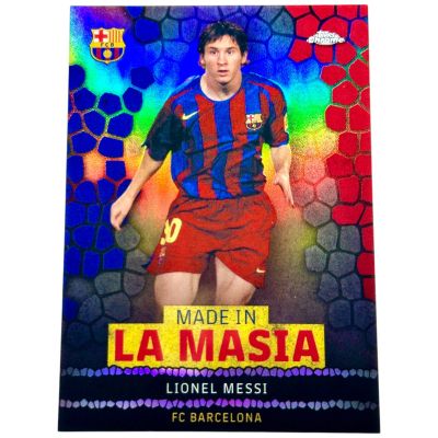 Lionel Messi 2022-23 Topps Barcelona Chrome - Made in La Masia Refractor #LA-5