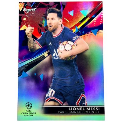 Lionel Messi 2021-22 Topps Finest UCL - Refractor #1 PSG