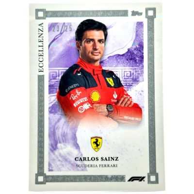 Carlos Sainz 2023 Topps Formula 1 Eccellenza - PURPLE 23/25 Ferrari