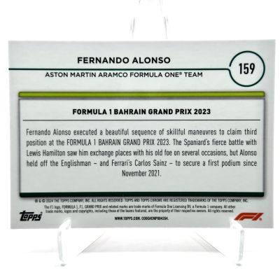 Fernando Alonso 2024 Topps Chrome Formula 1 - Grand Prix Winner PINK 71/75 #159 Aston Martin